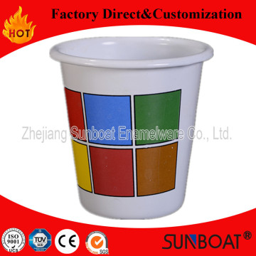 Emaille Tumbler / Sunboat Wasser Cup mit Customized / tiefe Becher