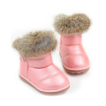 Зимние детские ботинки с жесткой подошвой и противоскользящими точками