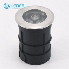 LEDER 3W Lampe enterrée à Led Noire