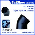 HDPE Pipe Fitting Elbow 45 Degree with Single Socket