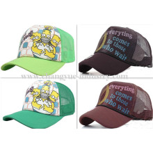 Fashion print custom mesh trucker cap hat for sale