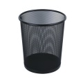 Black Metal Waste Bin