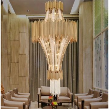 Custom crystal chandelier for reception room