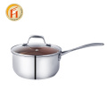 7 piece stainless steel non-stick cooking pot set