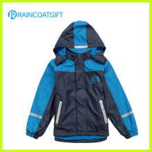 Boy′s PU Ski Rainwear Rum-019