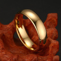 6mm gold plated tungsten carbide ring