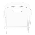 Freestanding Acrylic Magazine Holder