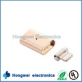 Adaptador de carga magnético del USB de la aleación de aluminio de 8 Pin para el iPhone ISO