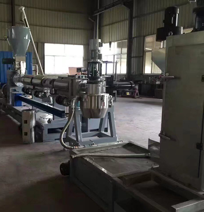 PE regrind flakes pelletizing line