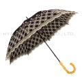 Embroidered Wedding Parasol Women's Straight Umbrella