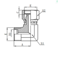 Metric Hydraulic Adapter Male Female With Swivel Nut