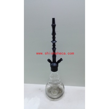 Schwarzes Aluminium Nargile Rauchen Rohr Shisha Huka