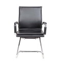 Black PU Leather Office Ergo Armrest Chair