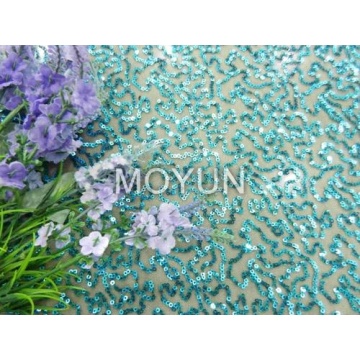 POLY MESH AVEC BRODERIE DE SEQUIN 3MM 50 52 "