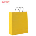 Yellow  kraft paper gift bags