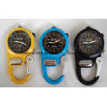 Waterproof Plastic Carabiner Watches Belt Clip Watch for Outdoor