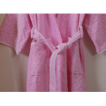 Hotel Pure cotton velvet material bathrobe kimono collar