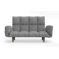 European Style Wood Modern Gray Fabric Sofa Chair