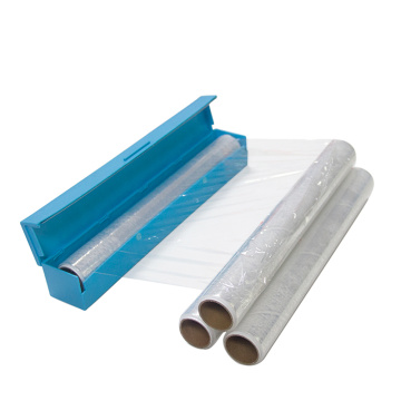 100% New Material Plastic Cling Film With Cutter