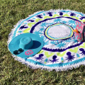 custom mandala round beach towel cotton