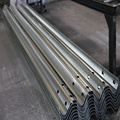 roadway safety w beam steel crash barrier