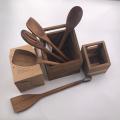 Wooden kitchen utensil holder