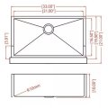 Venta caliente delantal de acero inoxidable fregaderos de cocina delanteros