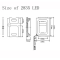 0,1 W 2835 SMD-LED-Rot-Chips