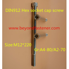 Knurl Head Screw Hex Socket Cap Screw DIN912/7984