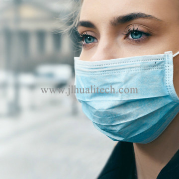 A máscara cirúrgica investe contra aparelhos de respiração