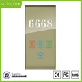 Tempered Glass Panel Hotel Electronic Number Doorplate