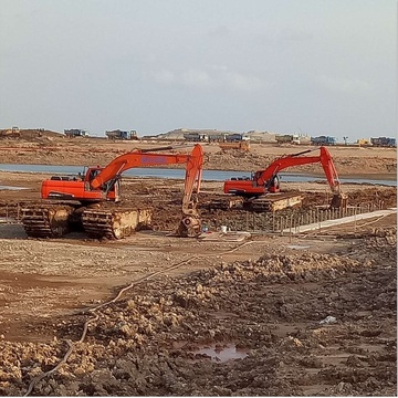 Large Size Amphibious Excavator