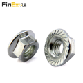 Free Sample Stainless Steel Hex Serrated Flange Nuts