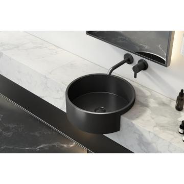 Hot 304 Baño moderno Matt Black Lave Basin