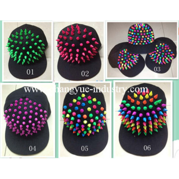 Cotton custom fashion spiked punk cap