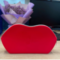 Bolsa cosmética de maquiagem de silicone em forma de lábio personalizada