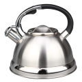 Kettle de silbido de acero inoxidable plateado