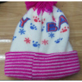 Gorro de malha de bebê gorro de inverno de crochê