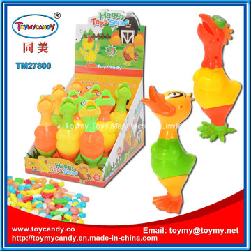 Plastic Easter Chick Duck Toy con caramelo