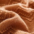 Throw Blanket Textured Solid Soft Decorative Knitted Blanket