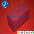 Rojo lujo plegable de papel de embalaje de la caja