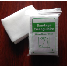 Bandage triangulaire médical jetable en coton