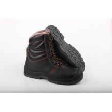 Geniune Leather Safety Boots with Fur Lining and Steel Toe