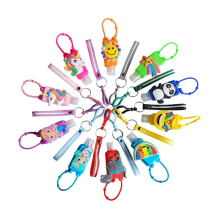 Reusable Cartoon Kids Hand Sanitizer Holder Set