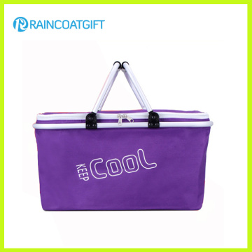 Rbc-098 New Style Aluminum Frame Folding Shopping Cooler Basket