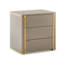 Modern Simplistic Unique Design Stainless Steel Bedside Table