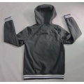 Yj-1068 Boys Mens Black Waterproof Breathable Microfleece Hooded Softshell Jacket