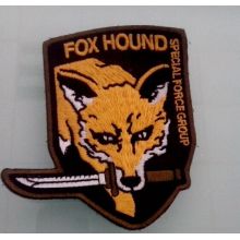 Wolf Image Gold Embroidery Badge Irregular Patch (GZHY-PATCH-004)