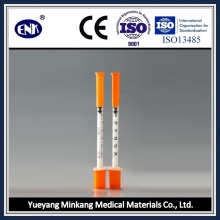 Medical Disposable Insulin Syringe, with Needle (0.3ml) , with Ce&ISO Approved