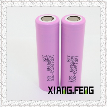 em estoque! Para Samsung 30q 18650 3000mAh Inr18650-30q 18650 3000mAh 3.7V bateria Vs LG Hg2, He2, He4,